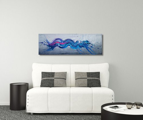 Sky Wave (Spirits Of Skies 048136) (120 x 14 cm) XL (16 x 48 inches) by Ansgar Dressler