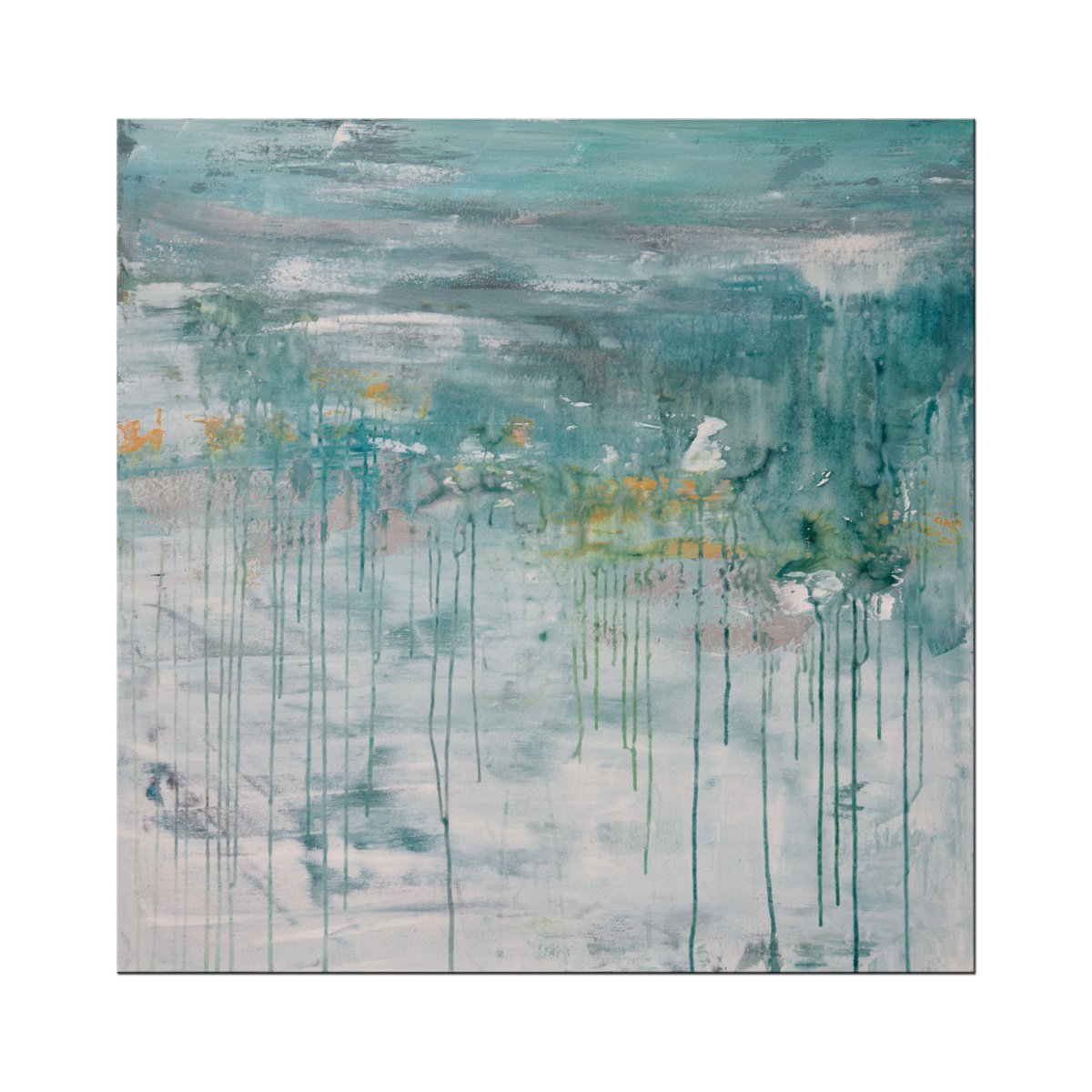 Abstract Acrylic Painting By Hilary Winfield, 30 X 30, Lithosphere 205, Original Artwork