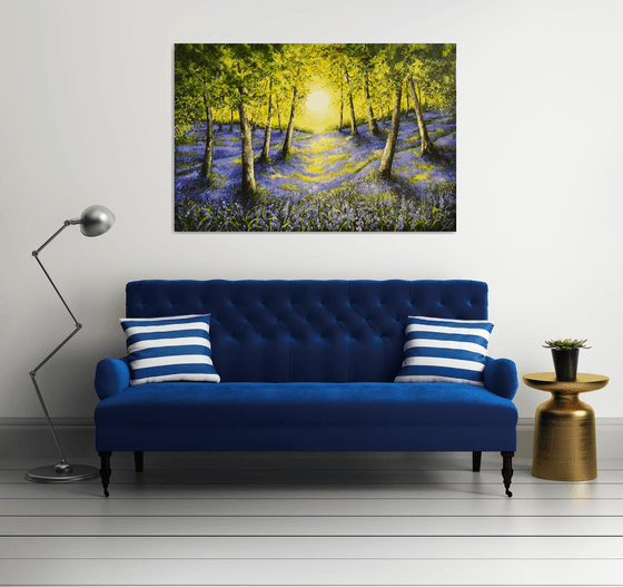 Out of the Blue -XL  landscape painting