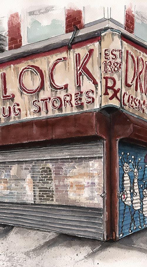 Block Drug Store, East Village, NYC by Peter Koval