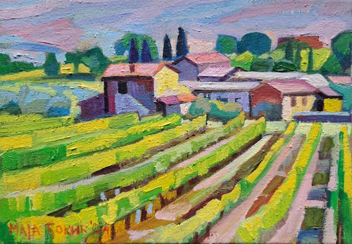 Tuscan vineyards ,1 by Maja Đokić Mihajlović