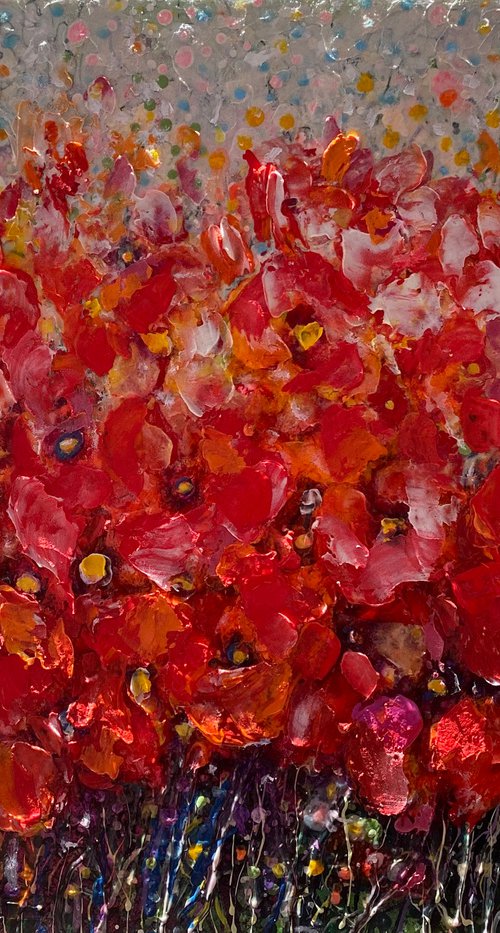 Poppy Field by Lena Owens at OLena Art