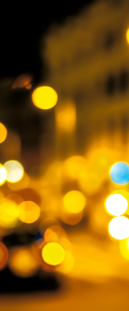 City Lights 15. Limited Edition Abstract Photograph Print  #1/15. Nighttime abstract photography series. by Graham Briggs