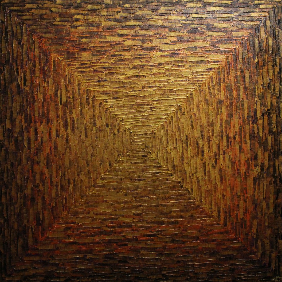  Large Gold Orange Purple Square Gradient By Jonathan Pradillon, 31 X 31, Artwork For Sale On Artfinder