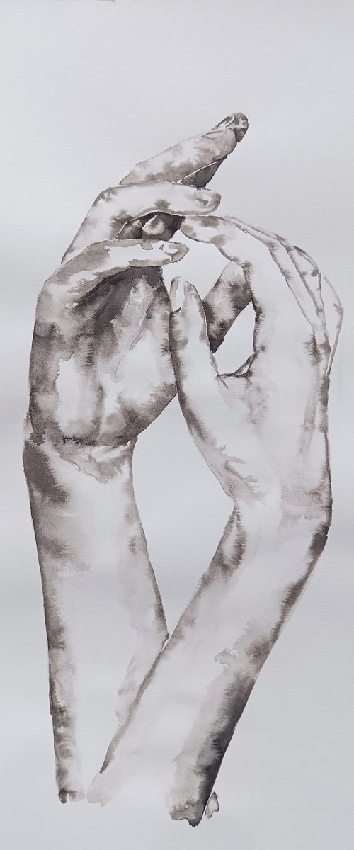 Lovers hands IV by Mateja Marinko