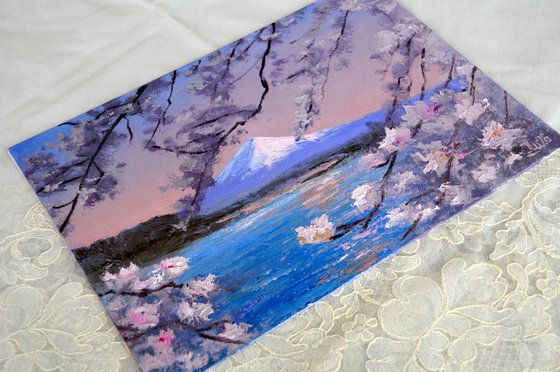 Mt. Fuji & Cherry Blossoms, Kawaguchiko