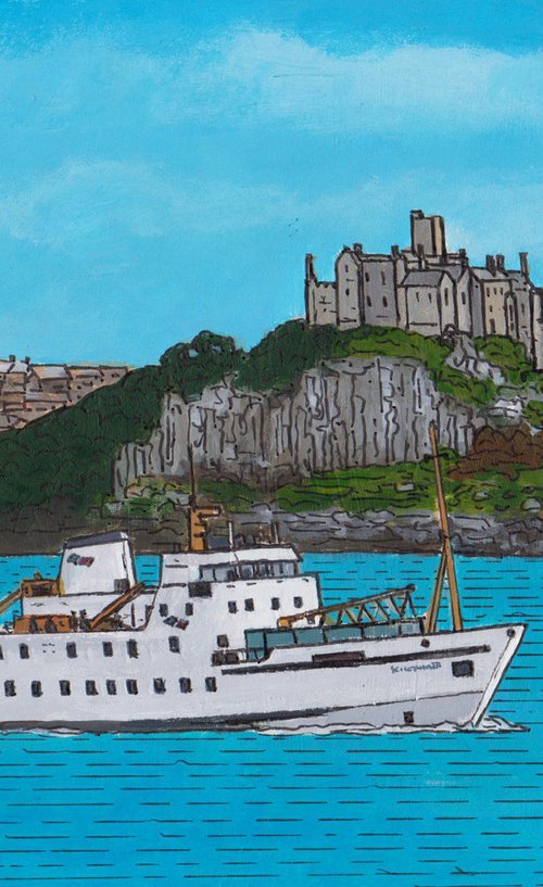"The Scillonian passing St Michael's Mount" by Tim Treagust