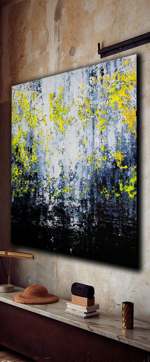 120x100cm. / Abstract painting / Abstract 1128 by Alex Senchenko