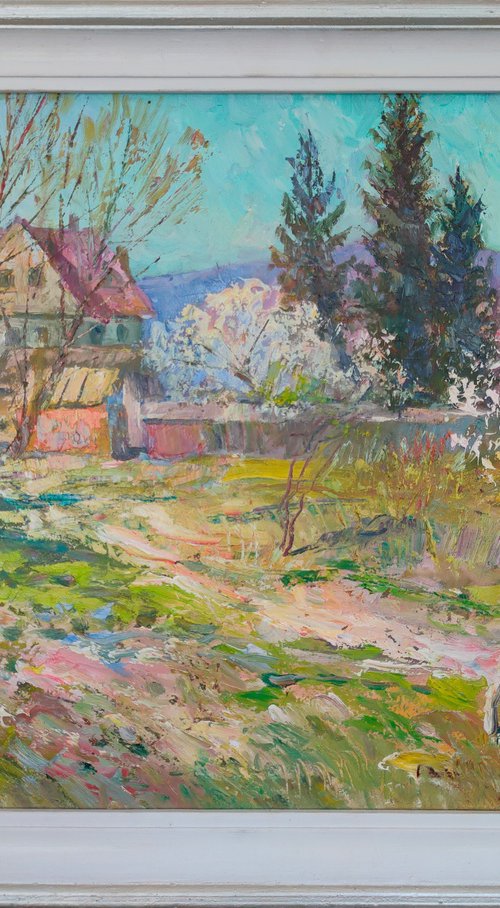 April in the village by Viktor Mishurovskiy
