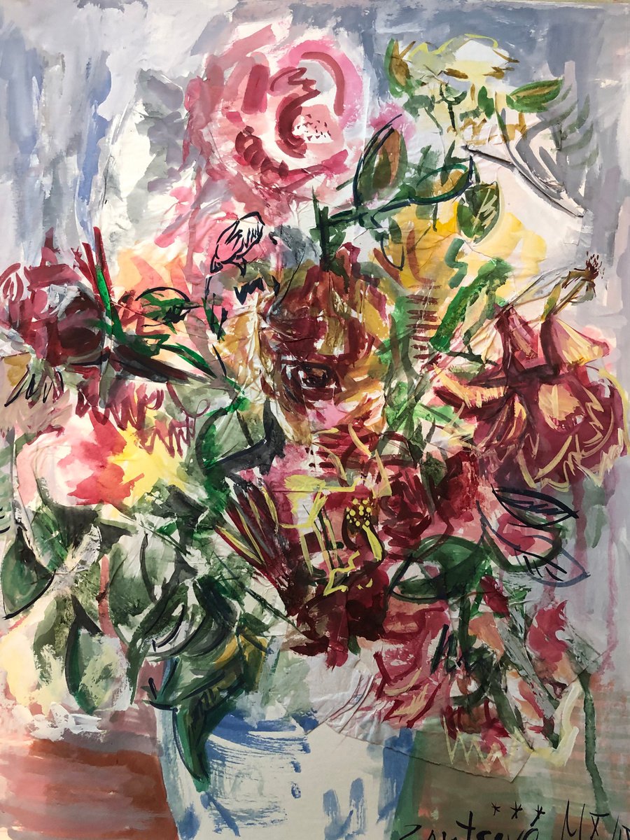 Autumn flowers. Roses from my mother