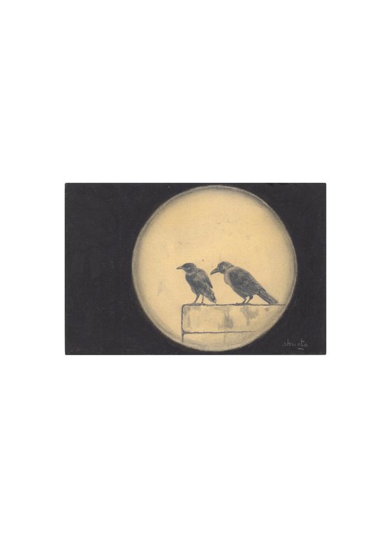 Indian House Crows Postcards