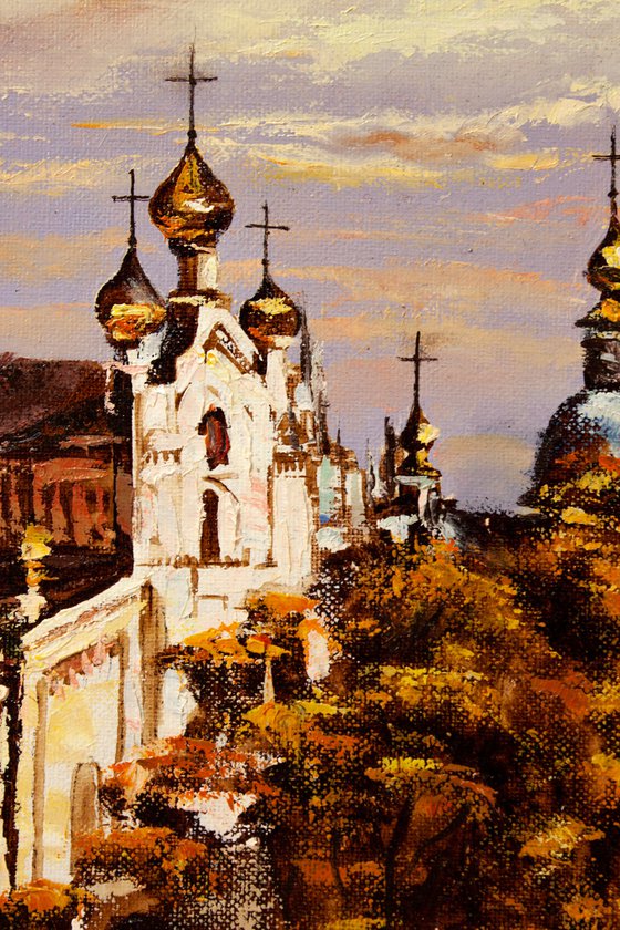 Autumn monastery , Old town , cityscape