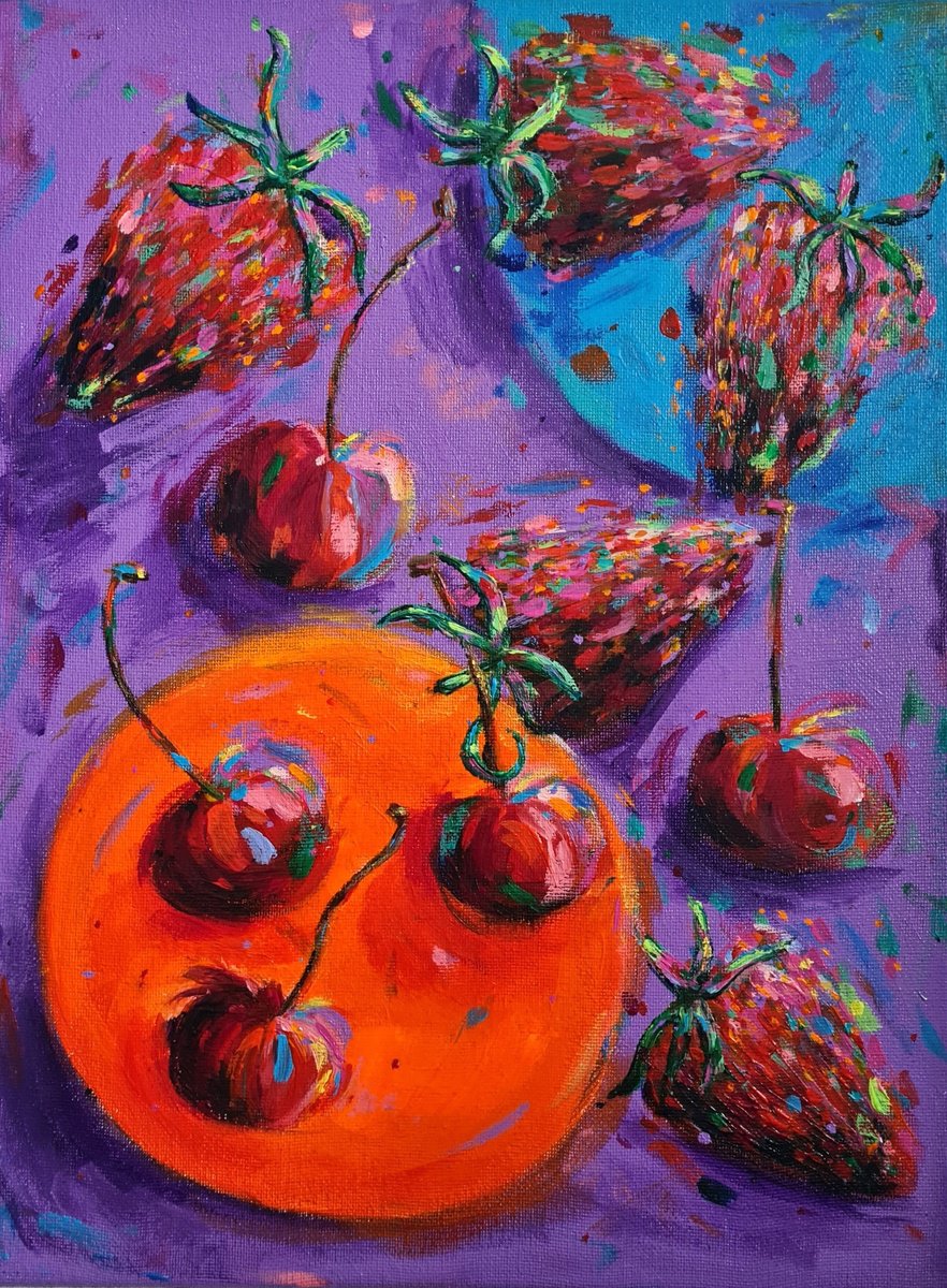 Cherries and Strawberries by Dawn Underwood