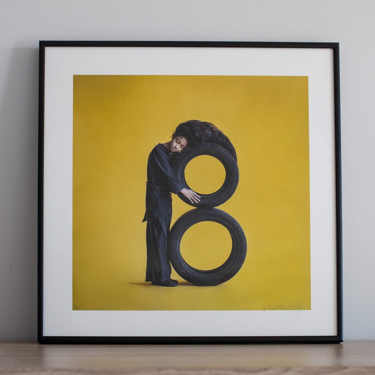 Surrealistic Abstract Photograph By Dasha Pears, 16 X 16, Synesthetic Letters - B (Framed), Original Artwork