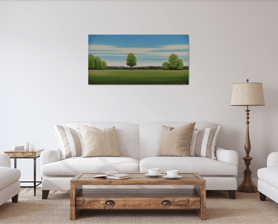 Countryside Trees - Blue Sky