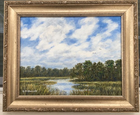 LOWCOUNTRY SKIES - oil 11X14 (SOLD)