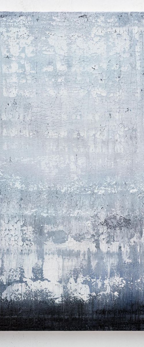White abstract painting HF819 by Radek Smach