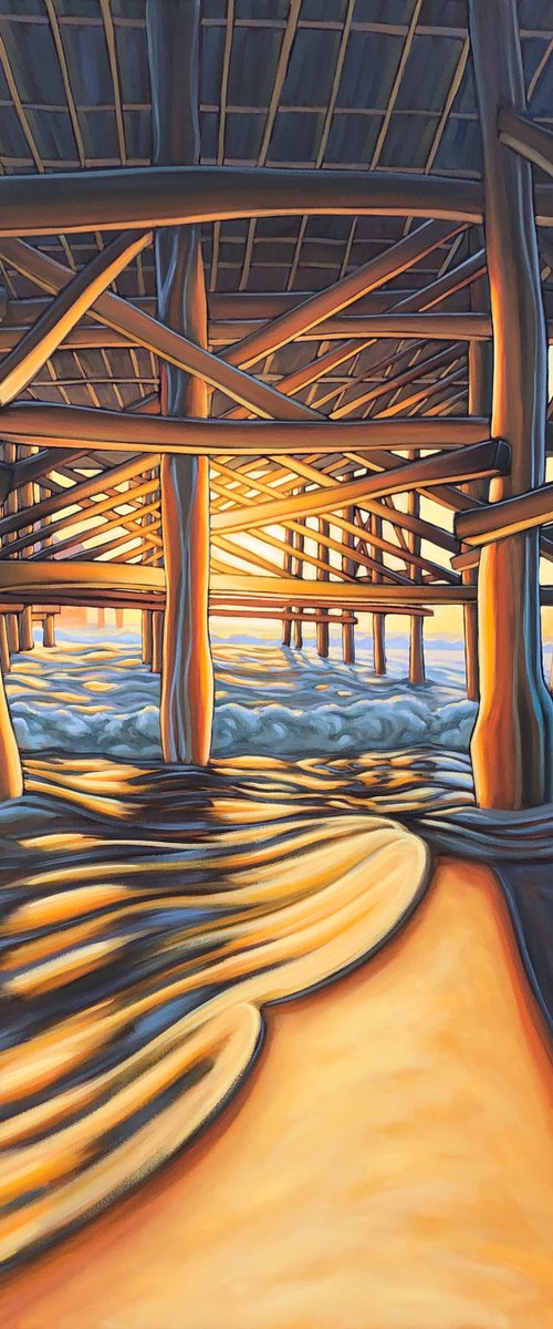 Sunset on Crystal Pier by Grant Pecoff