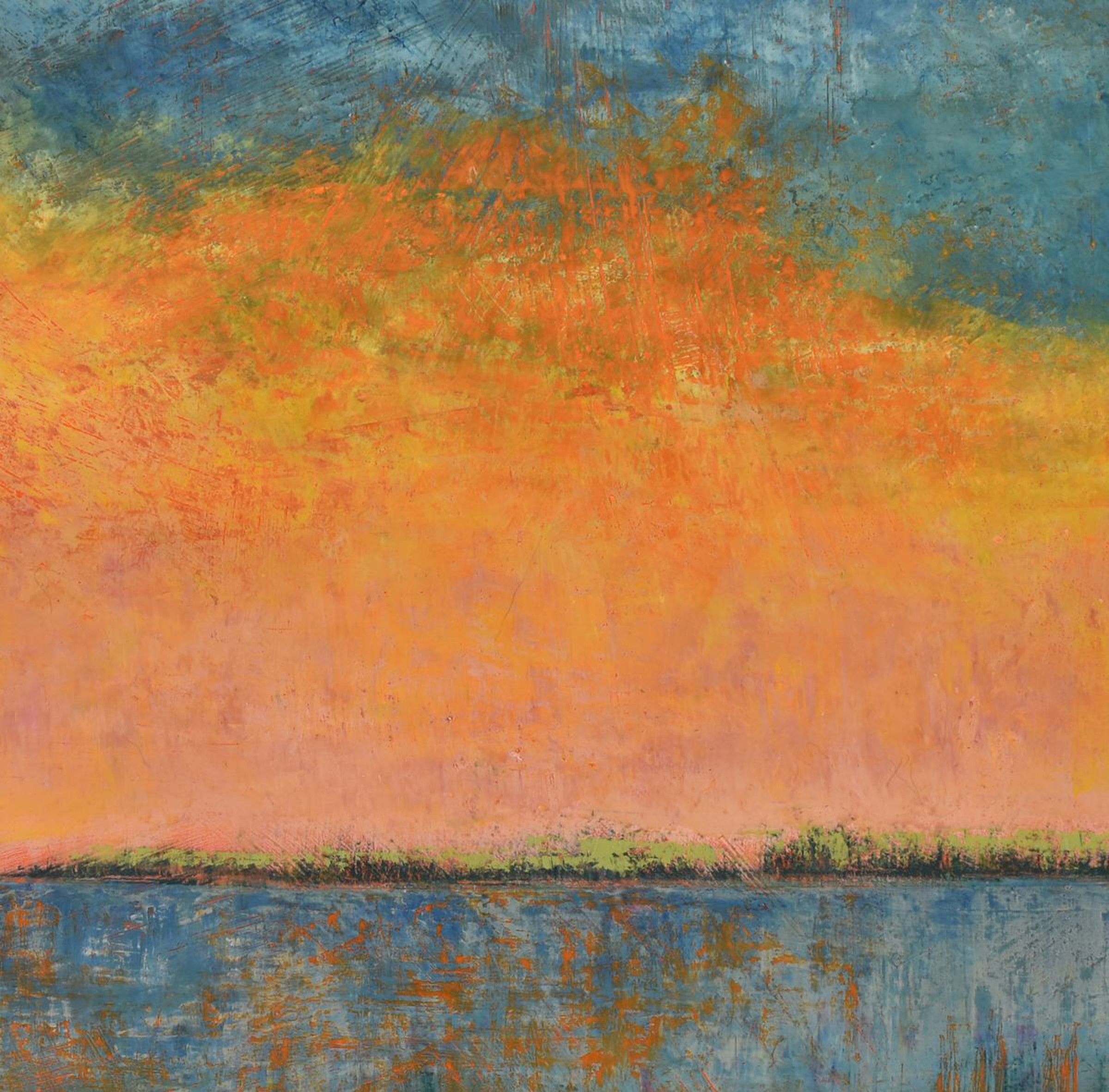 Oil And Cold Wax Contemporary Landscape Painting Artfinder