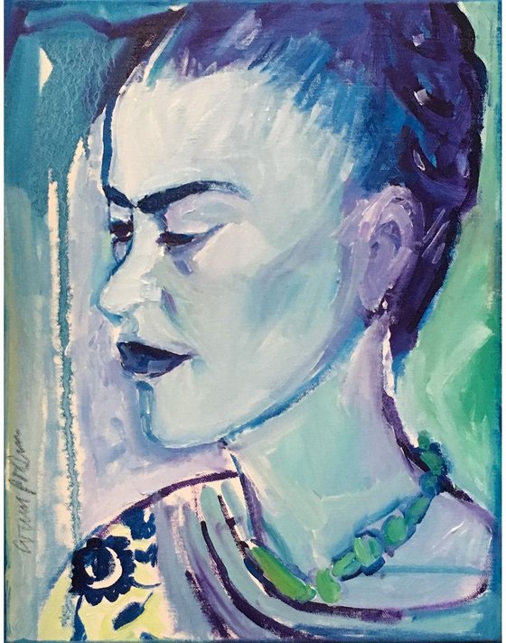 Frida in Blue