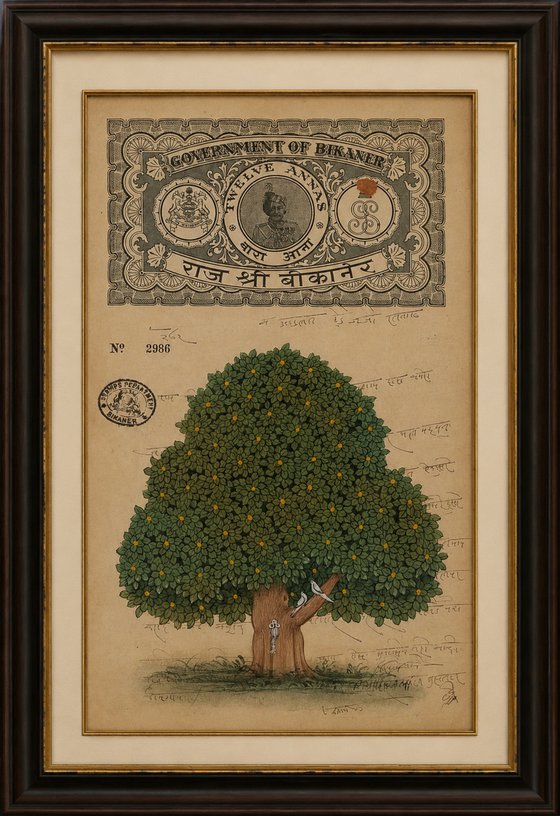 Royal Kadamba Tree on Bikaner Stamp