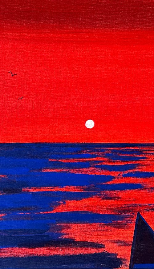 Watching the sunset by Olesya Bay