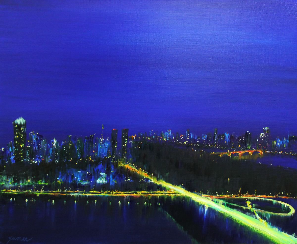 Seoul - Colored with Light 3 by Yumee Bae