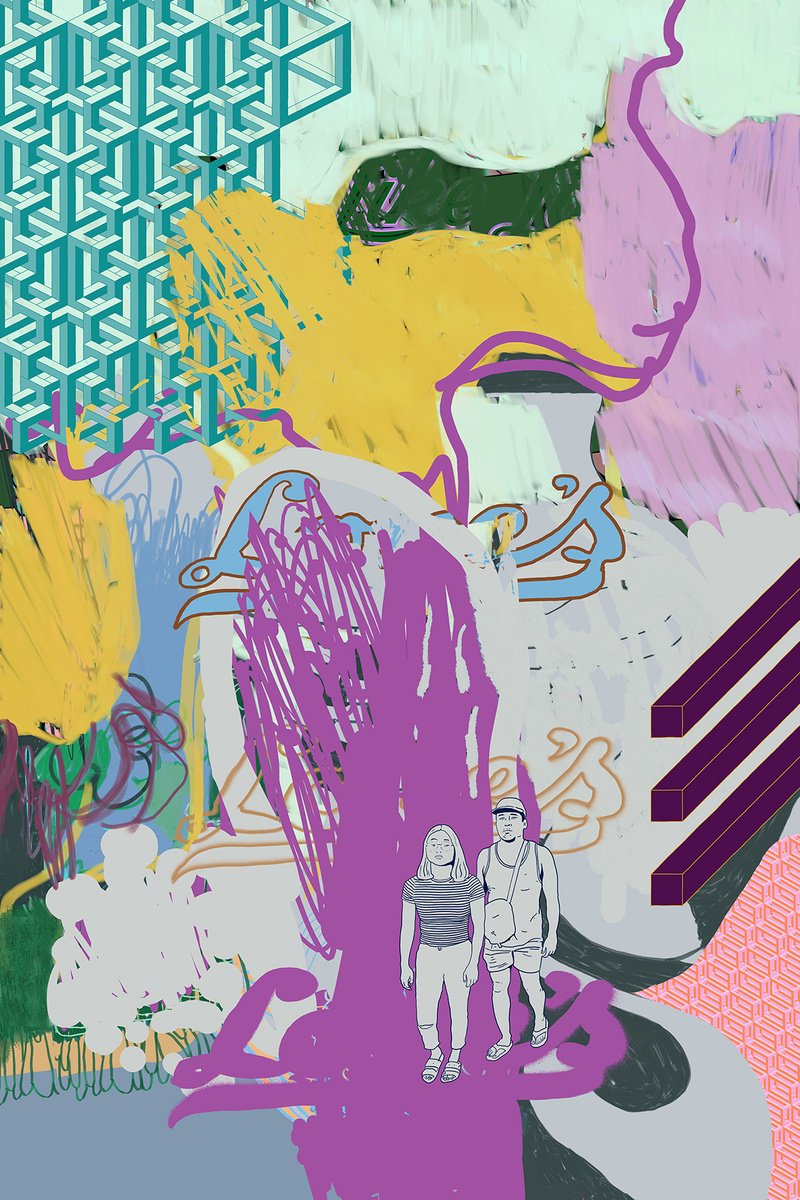 Abstract Landscape Giclee Print By Alasdair Willis, 16 X 23, Love