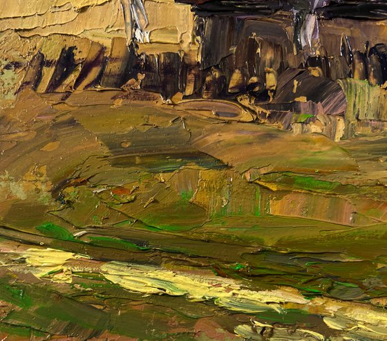 Village Cows Grazing