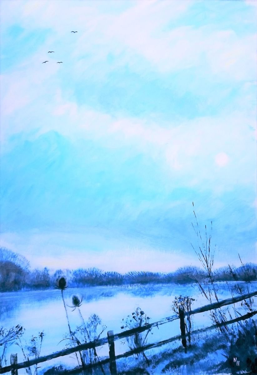 Lakeside in Winter by Michele Wallington