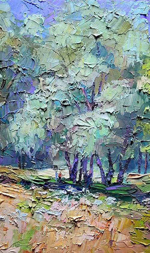 Between the willows by Boris Serdyuk