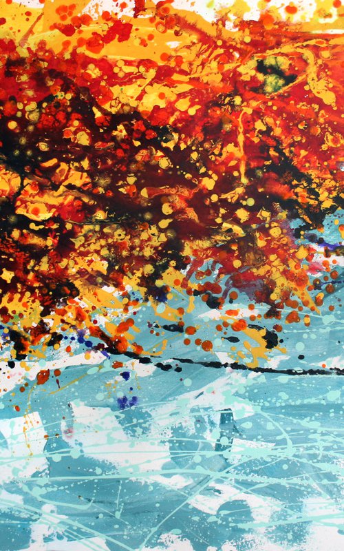 Light Touch of Autumn /  ORIGINAL PAINTING by Salana Art Gallery