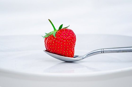 Strawberry On A Plate  - A3