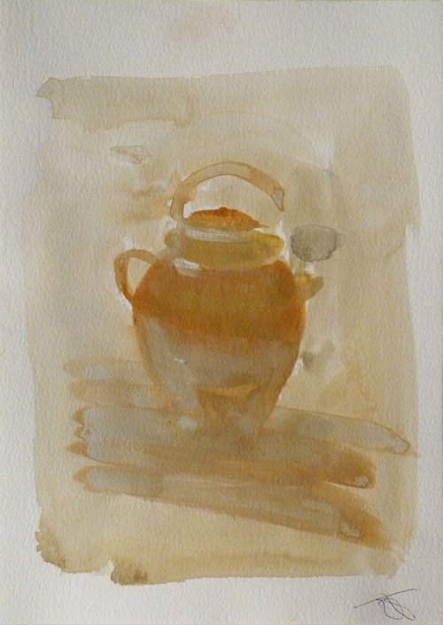 Still Life #3: Teapot, 21x29 cm by Frederic Belaubre