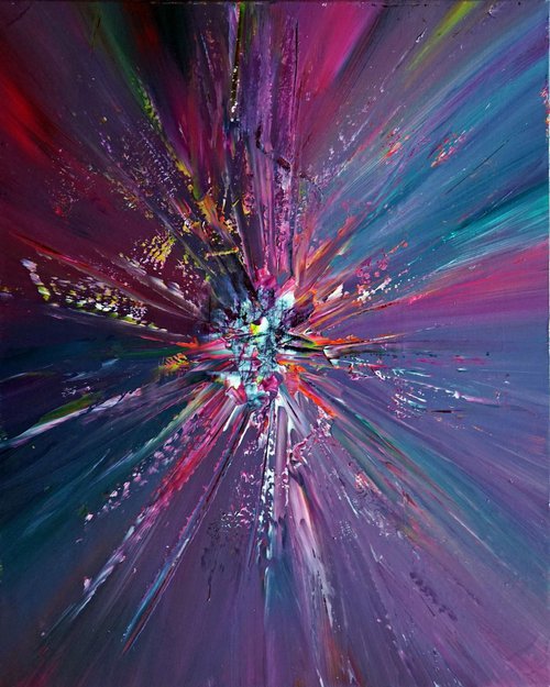 Purple Lights Splash by Richard Vloemans