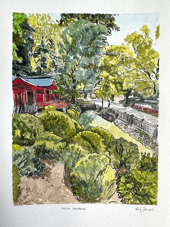 Gardens, Nezu Shrine, Tokyo