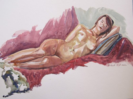 reclining female nude