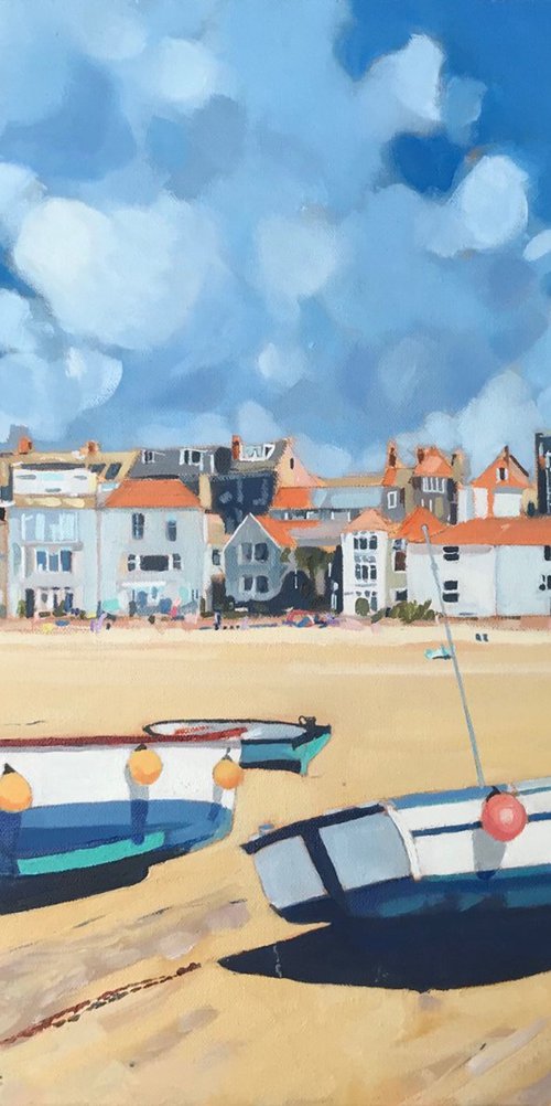 Beached Boats, St Ives by Emma Dashwood