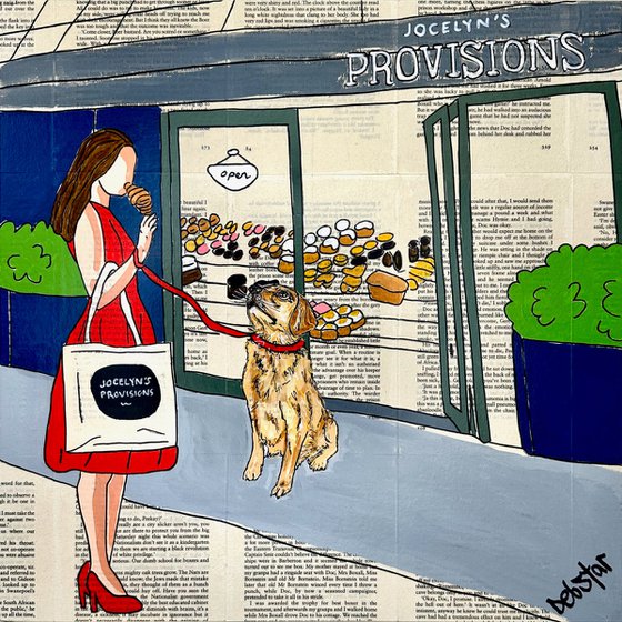 Dog Days Croissants 40cm x 40cm