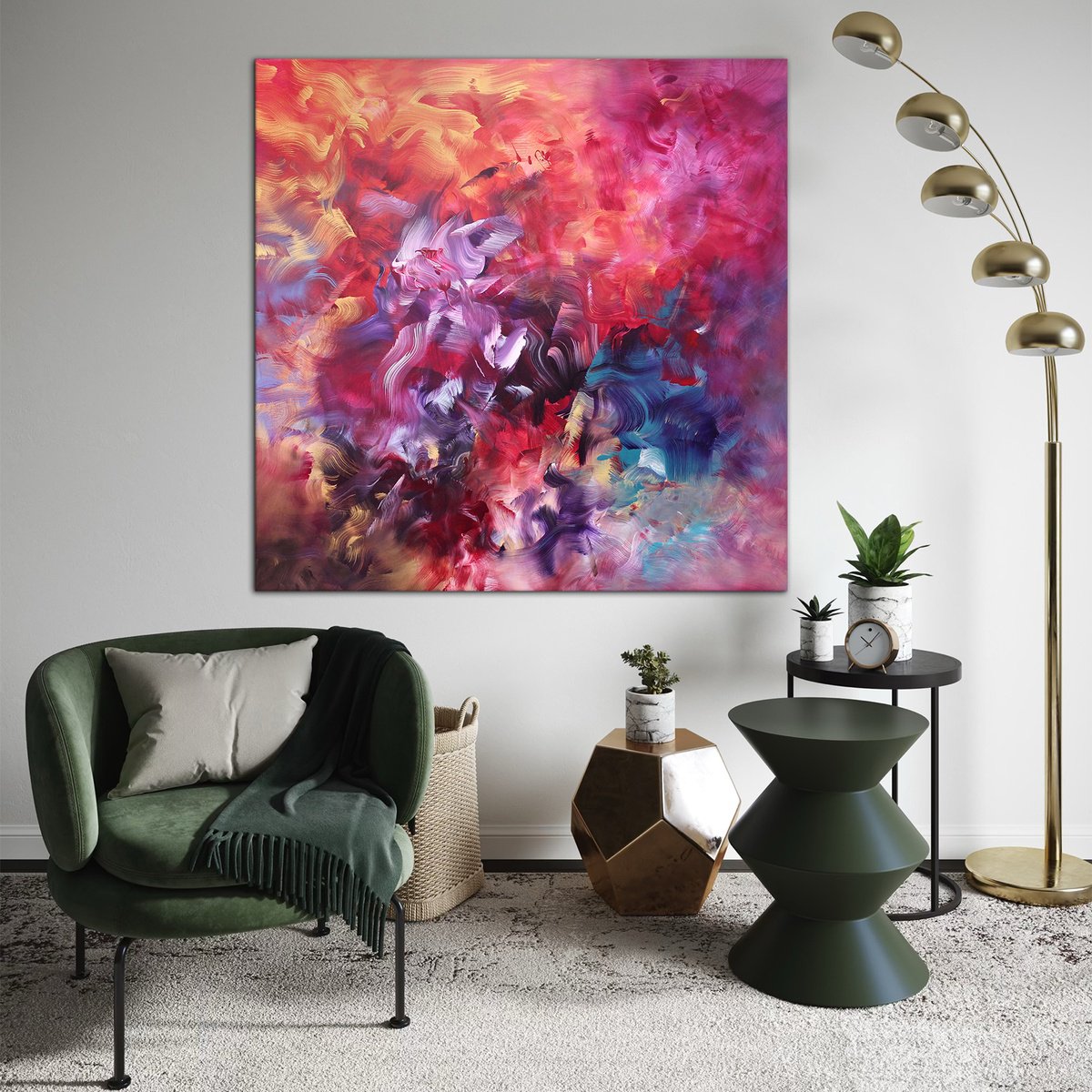  When Colour Dances By Paresh Nrshinga Frsa, 40 X 40, Artwork For Sale On Artfinder
