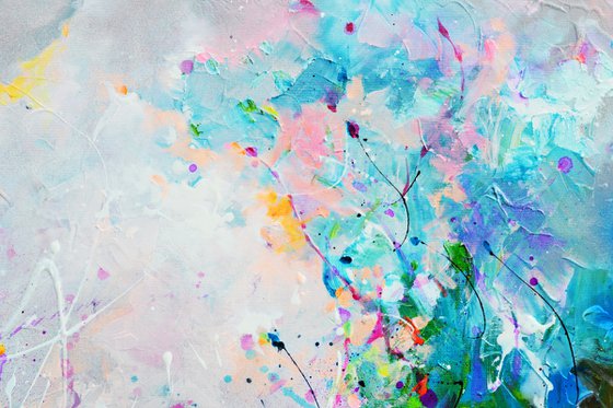 Waterfowl Flight - Colorful Dreamy Abstract