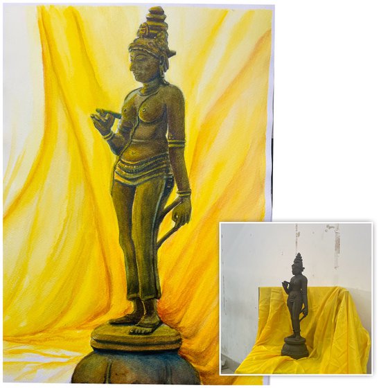 Female sculpture figure