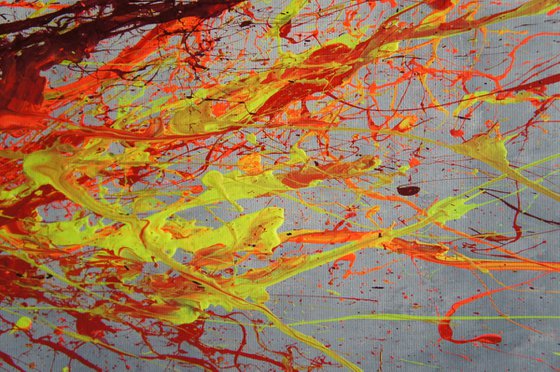 Twisting Fire I (Spirits Of Skies 120120) (120 x 100 cm) XXL (48 x 40 inches)