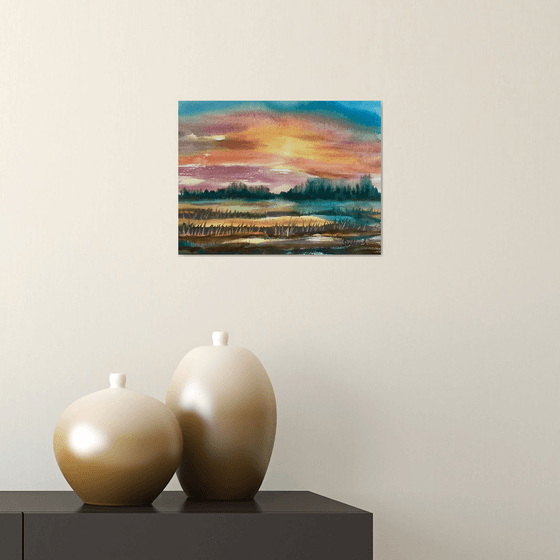 Sunset and Earth