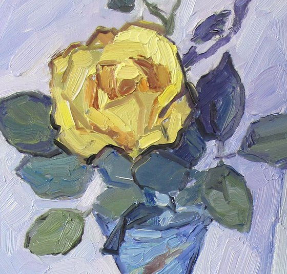 Still Life with Yellow Rose