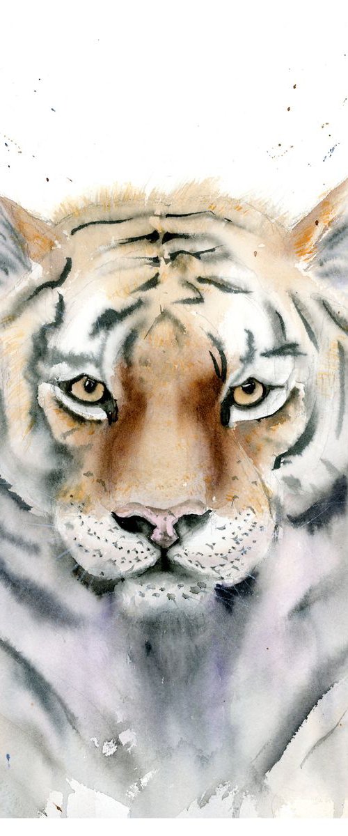 Tiger portrait by Olga Tchefranov (Shefranov)