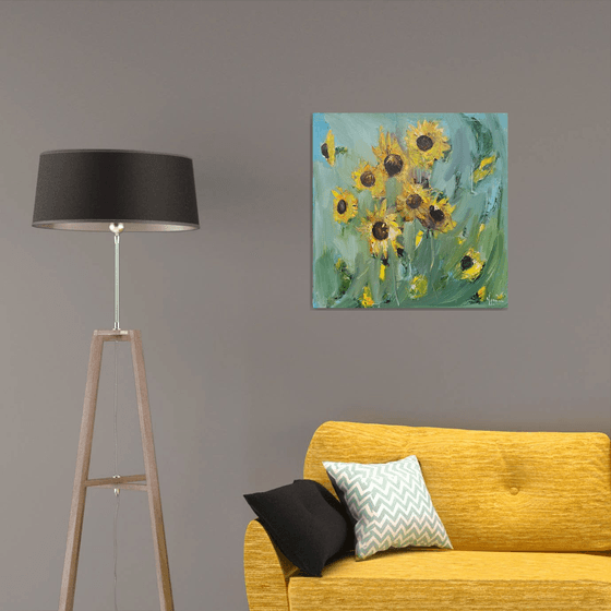 Sunflowers in Motion