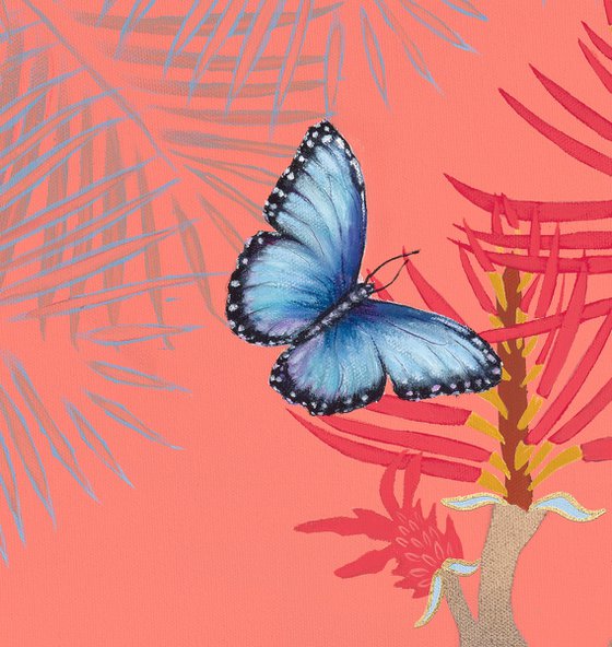 Butterflies On Terracotta
