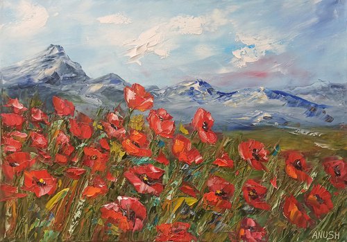 Field of poppies by Anush Emiryan