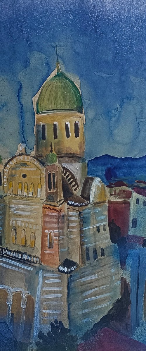 Great Synagogue of Florence by Evgenia Smirnova